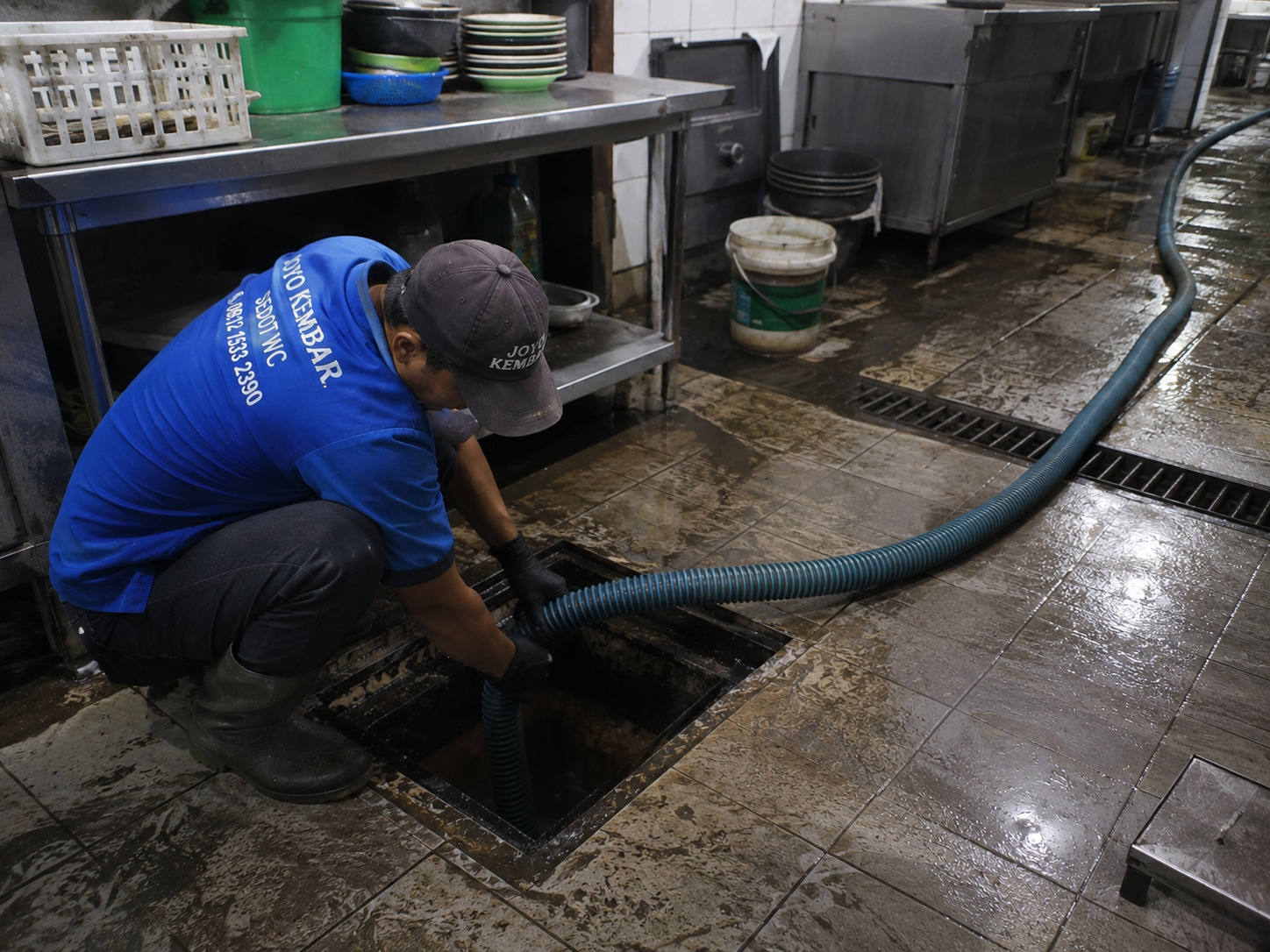 Dokumentasi proses sedot WC 4
